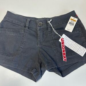 UNIONBAY Women's Dark Gray Casual Jean Shorts